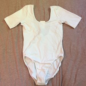 NWT white unitard